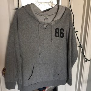 Victoria Secret (Pink) gray sweatshirt